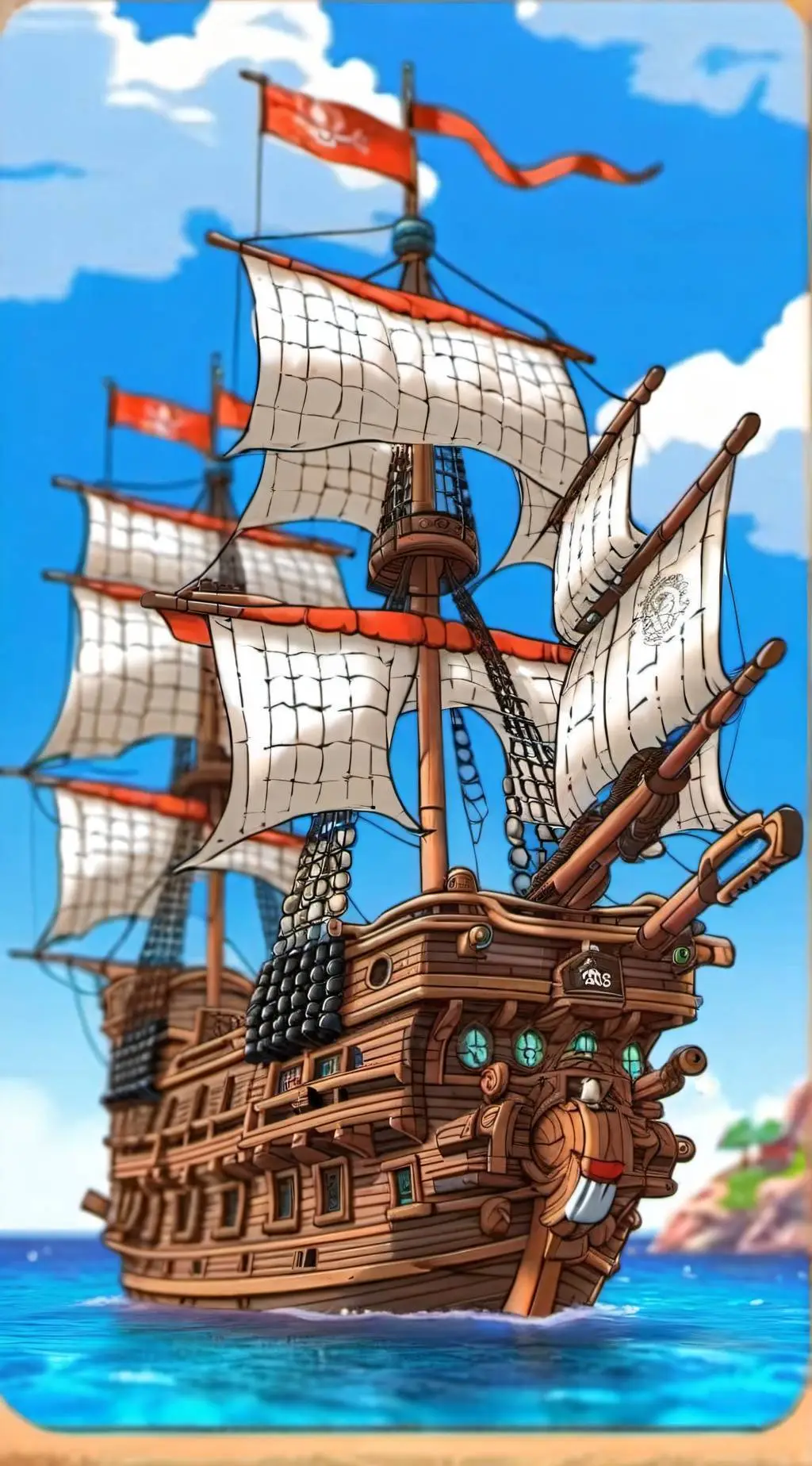 ai character: ~ONE PIECE~ background