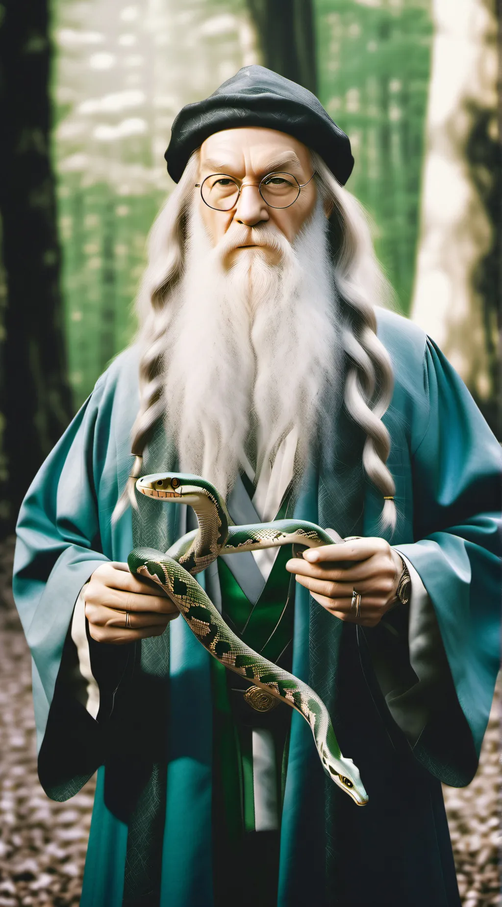 ai character: Hogwarts 🍏🐍💚 background