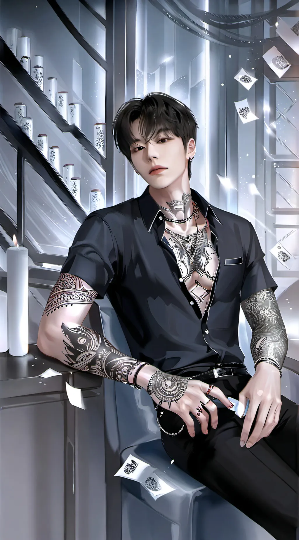 ai character: Seojun  background
