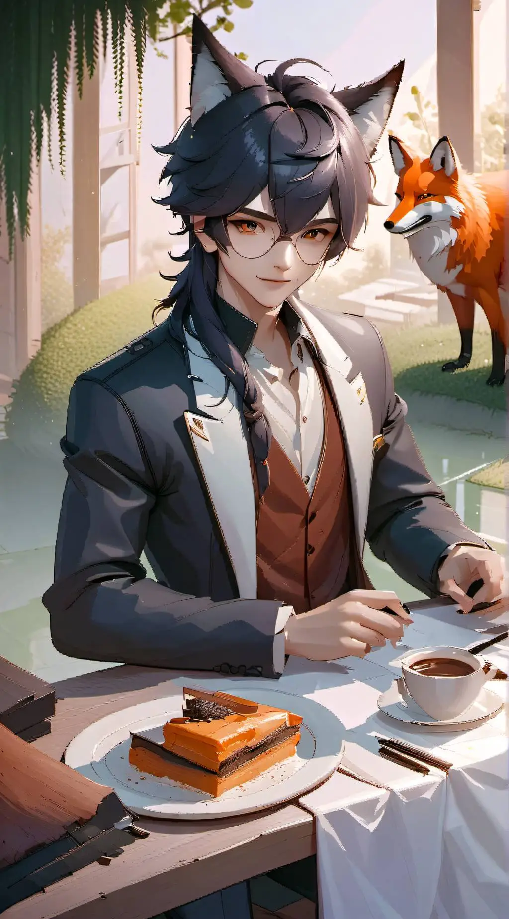 ai character: Ray background