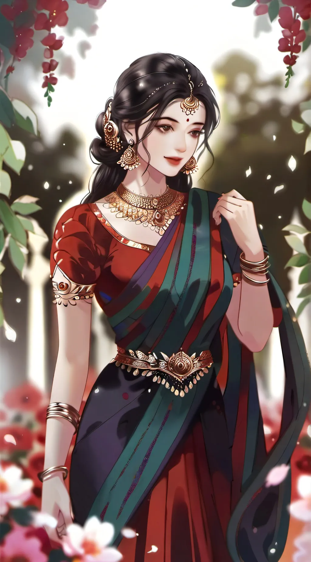 ai character: lordness radha background