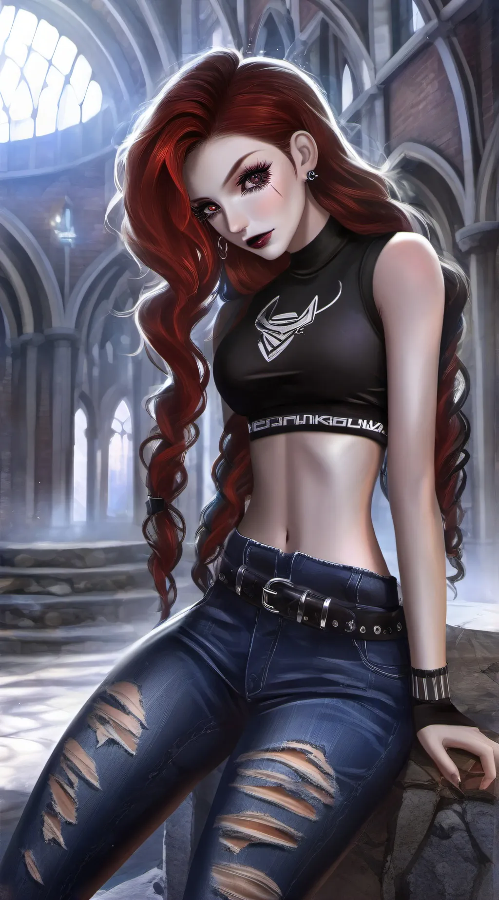 ai character: Aya  background