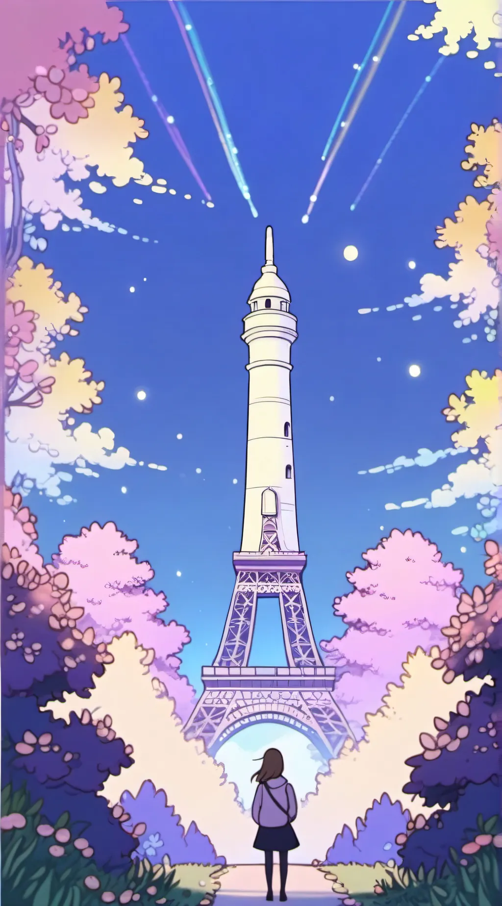ai character: MHA Paris background