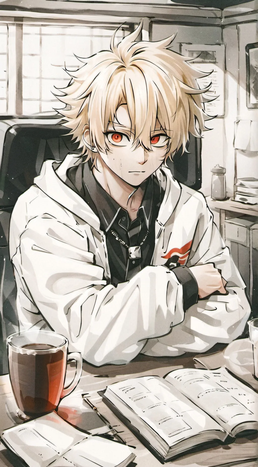 ai character: MHA drunk background