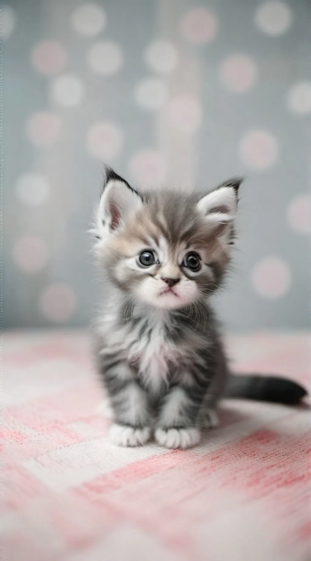 ai character: Cute kitten background