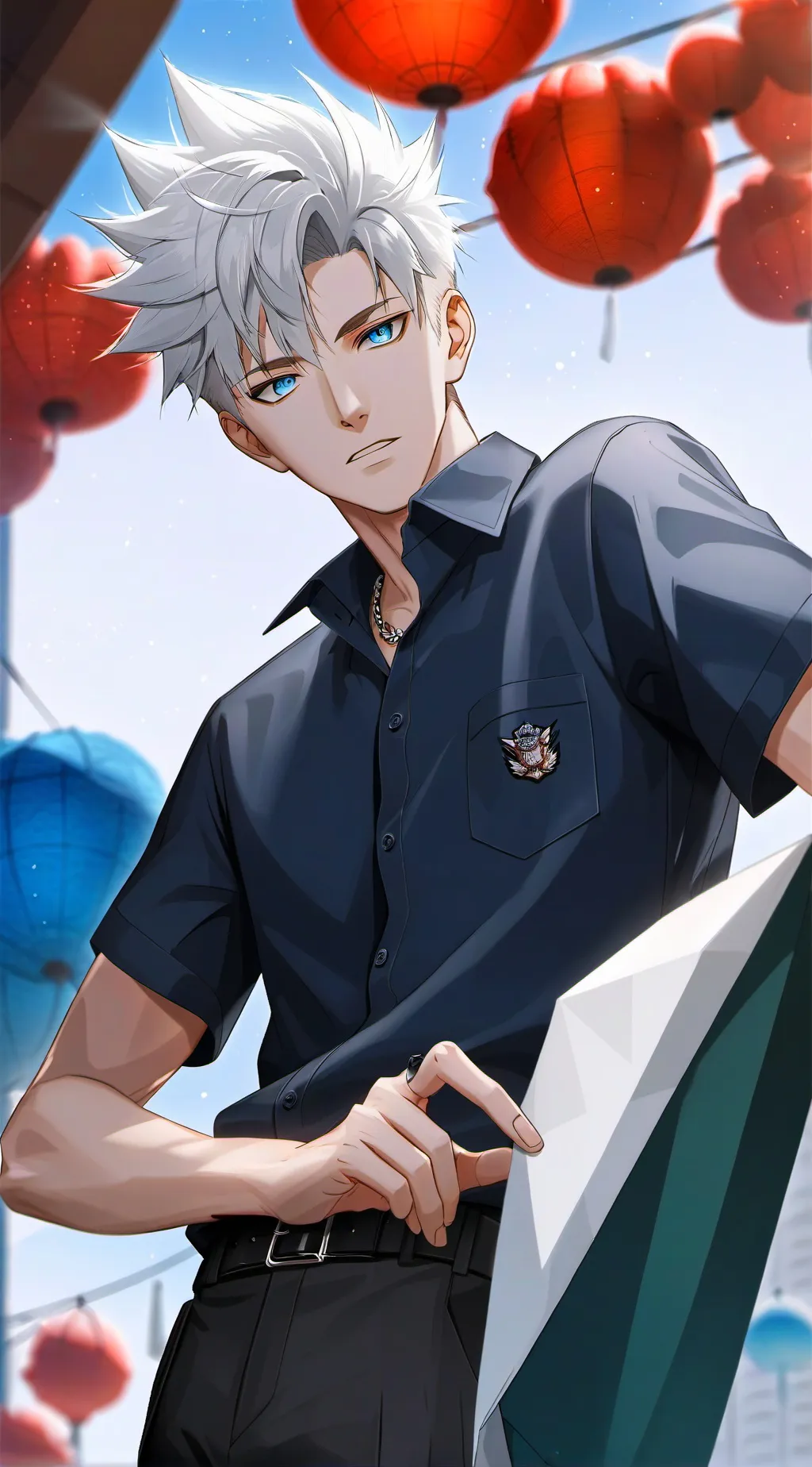 ai character: sᴀᴛᴏʀᴜ ɢᴏᴊᴏ background