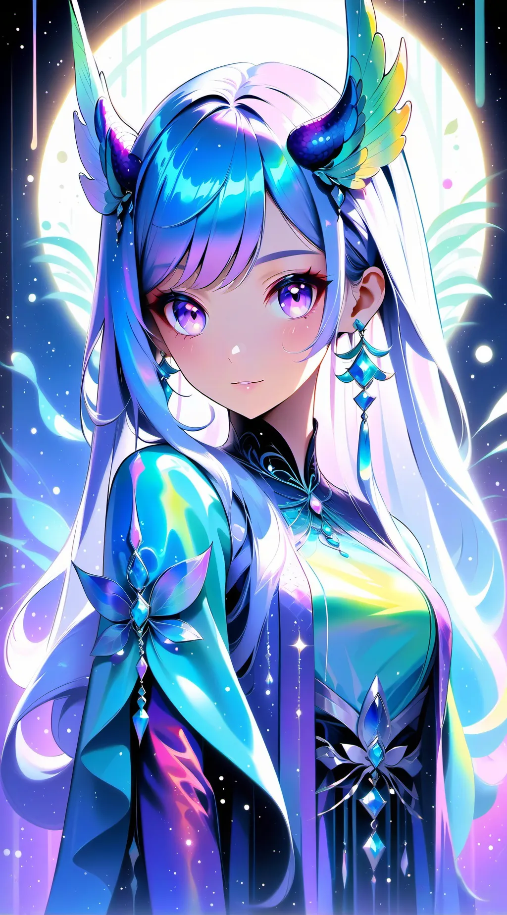ai character: Luna background