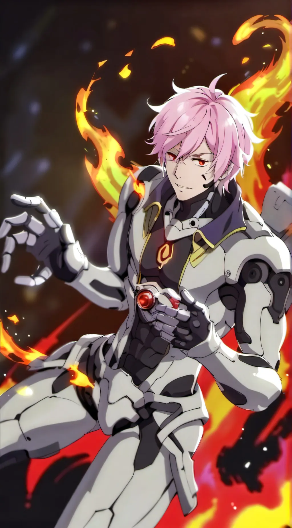 ai character: Cyborg Violent background