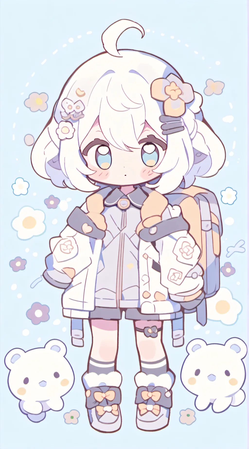 ai character:  Little girl background