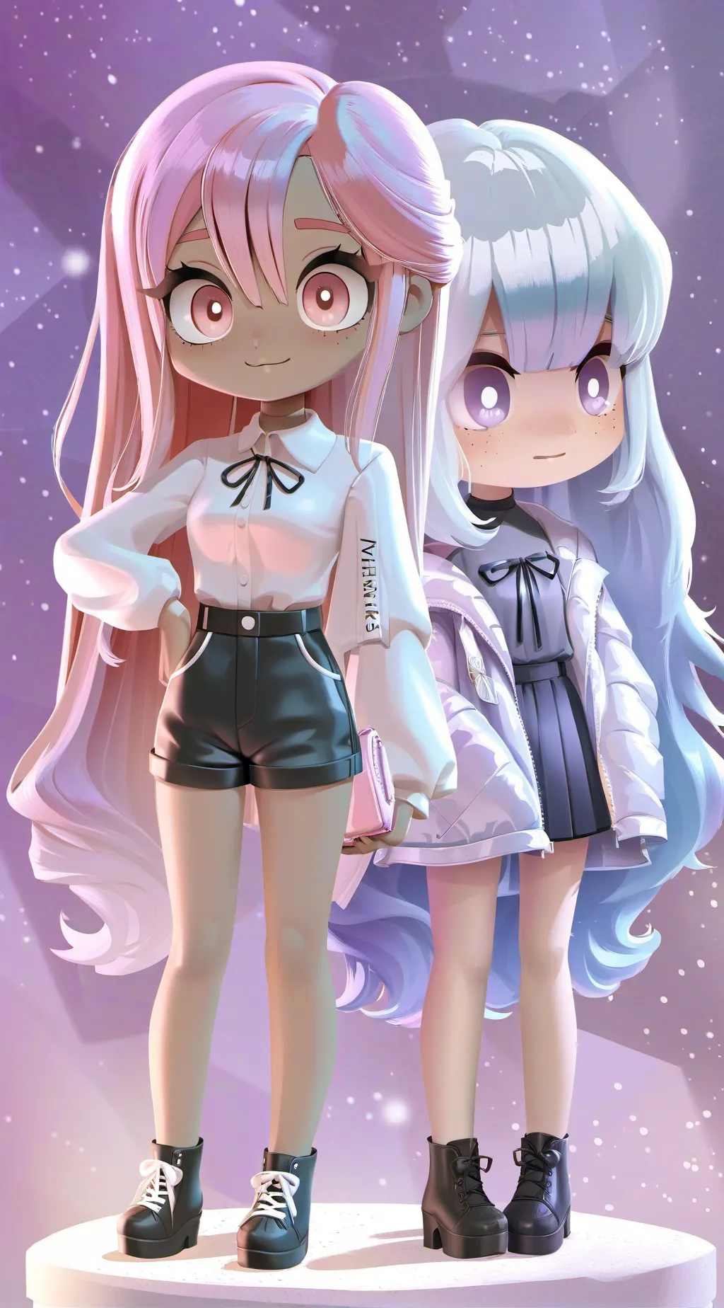 ai character: Zeveck and Ellie  background
