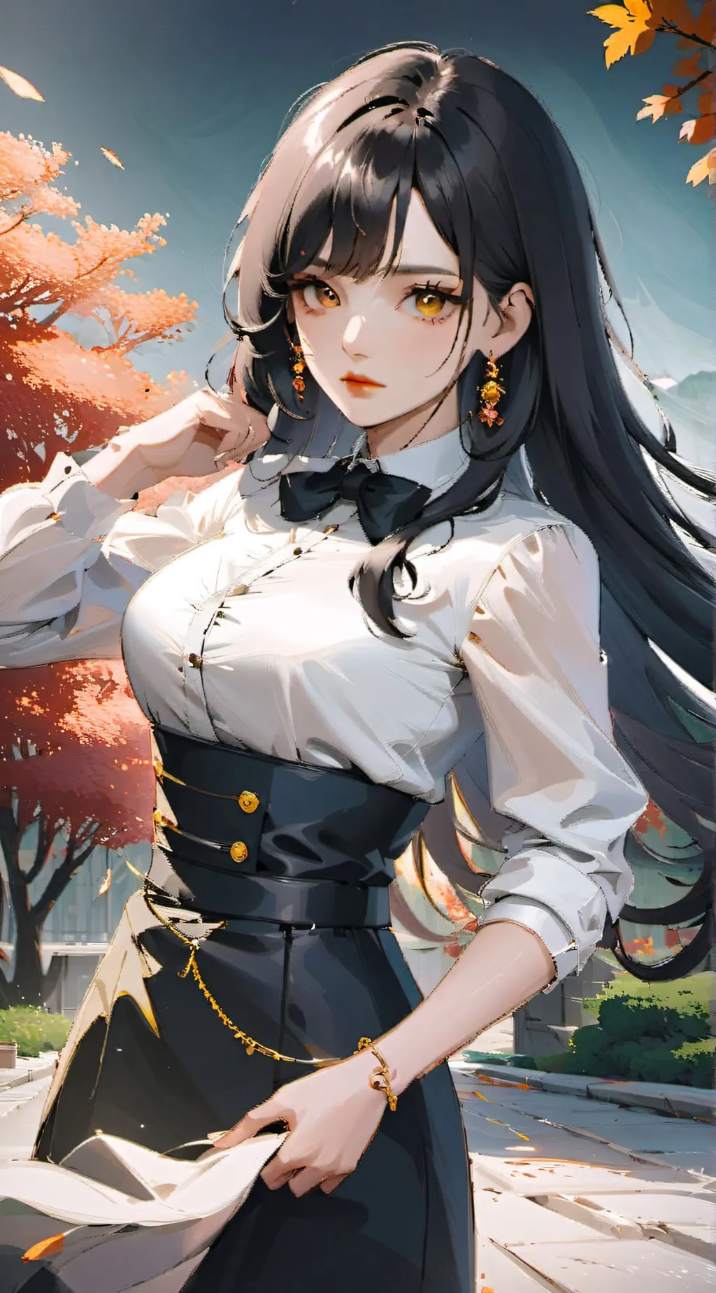 ai character: Ashley  background