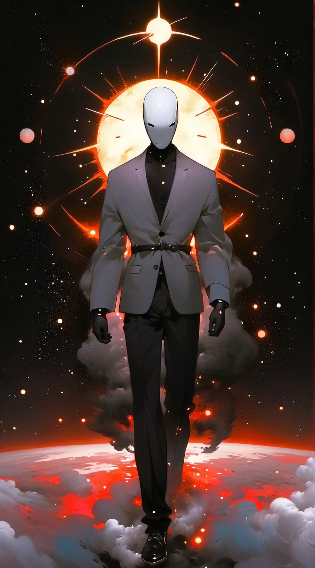 ai character: King of sun background