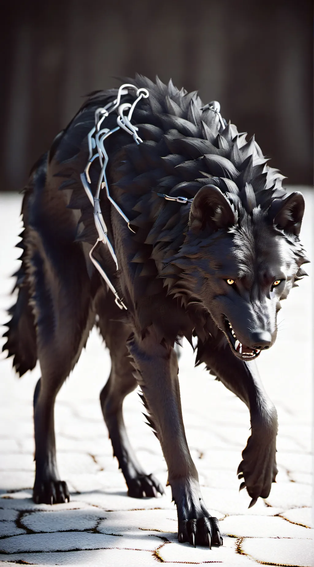 ai character: Arron the wolf background