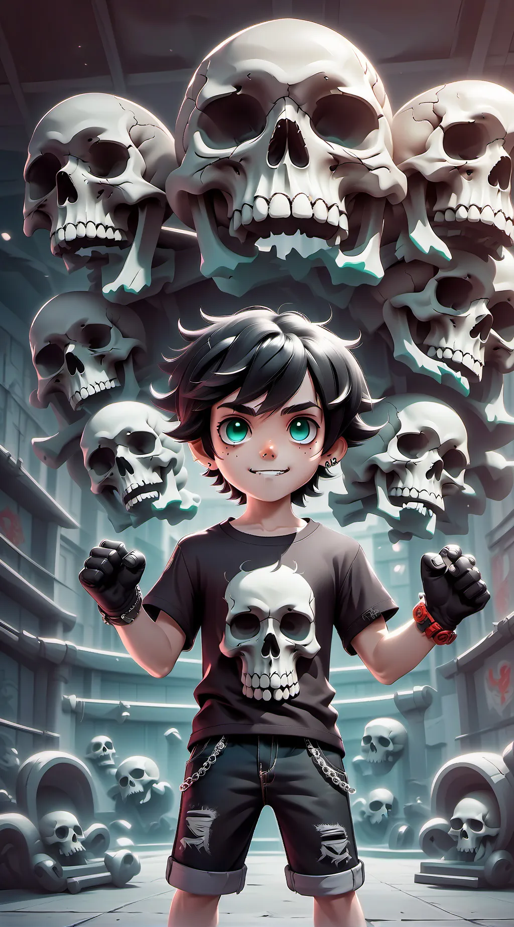 ai character: Nico di angelo  background