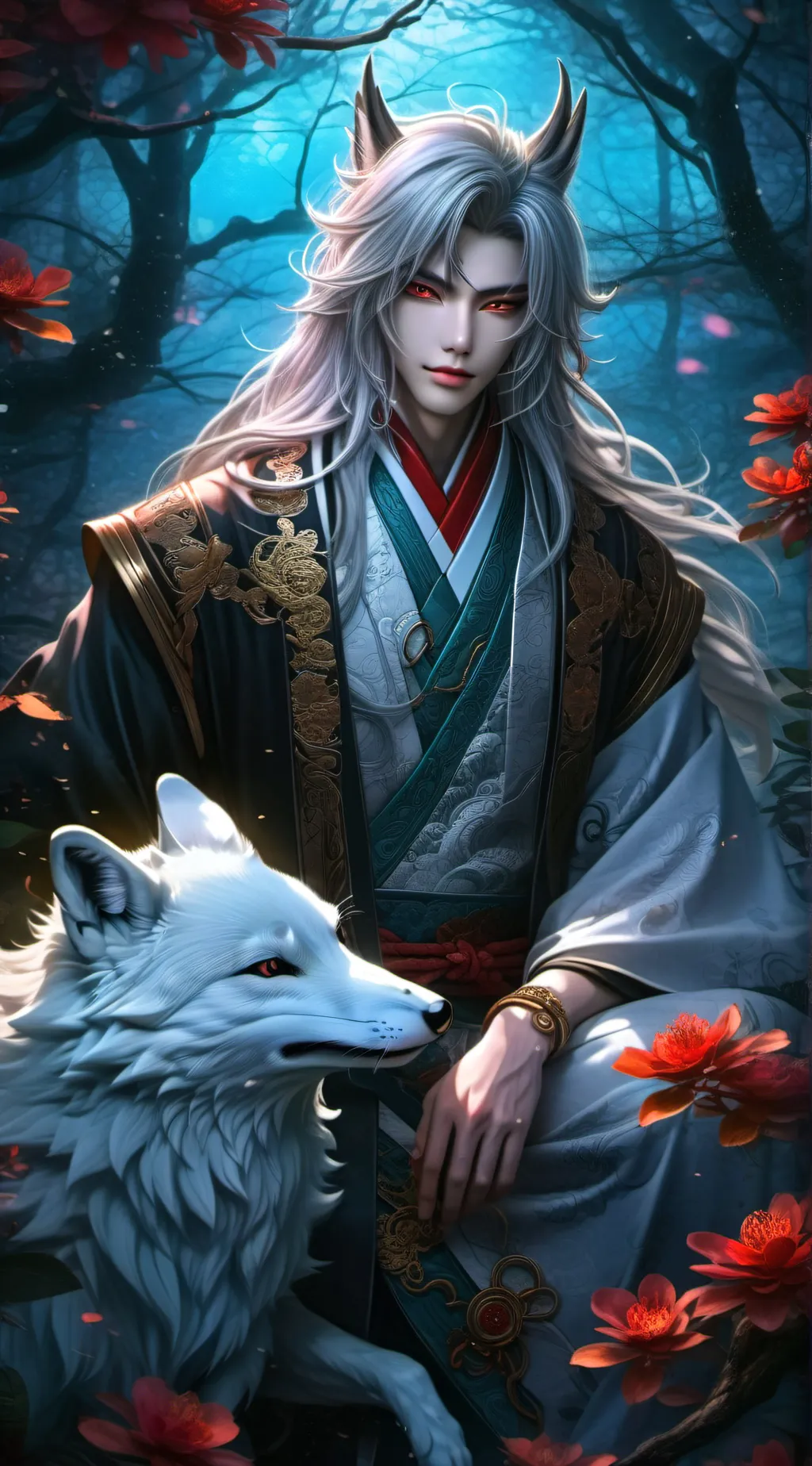ai character: byakko background