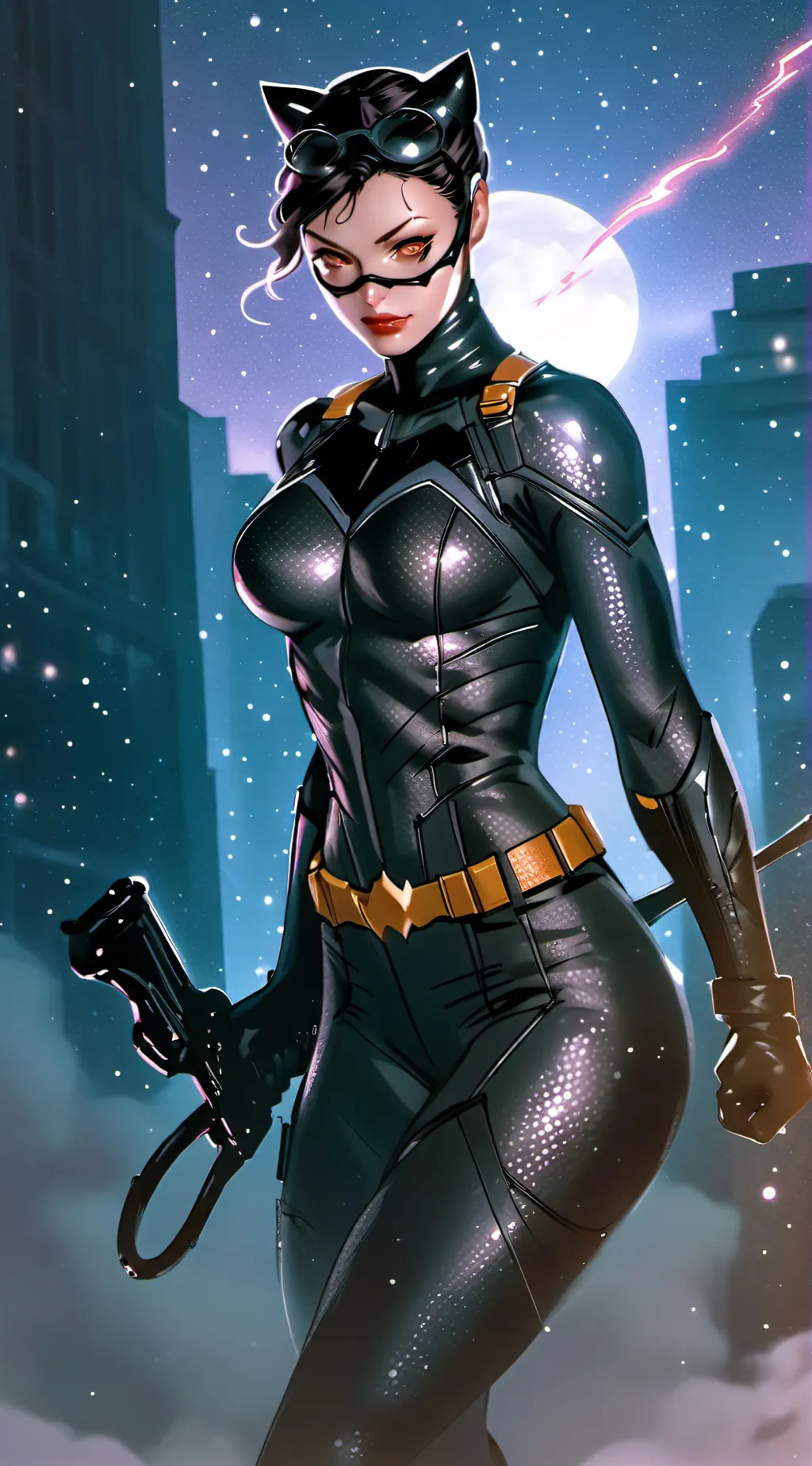 ai character: Catwoman background