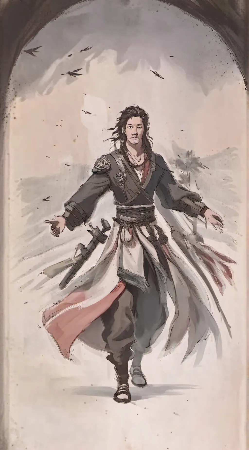 ai character: Oh b background