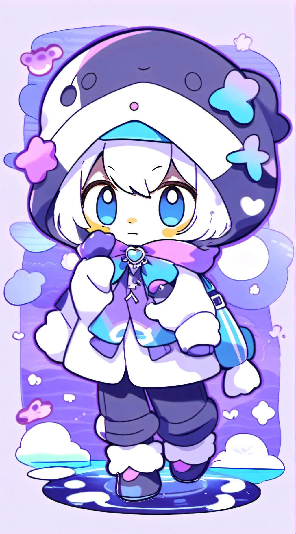 ai character: tuxedo Sam background