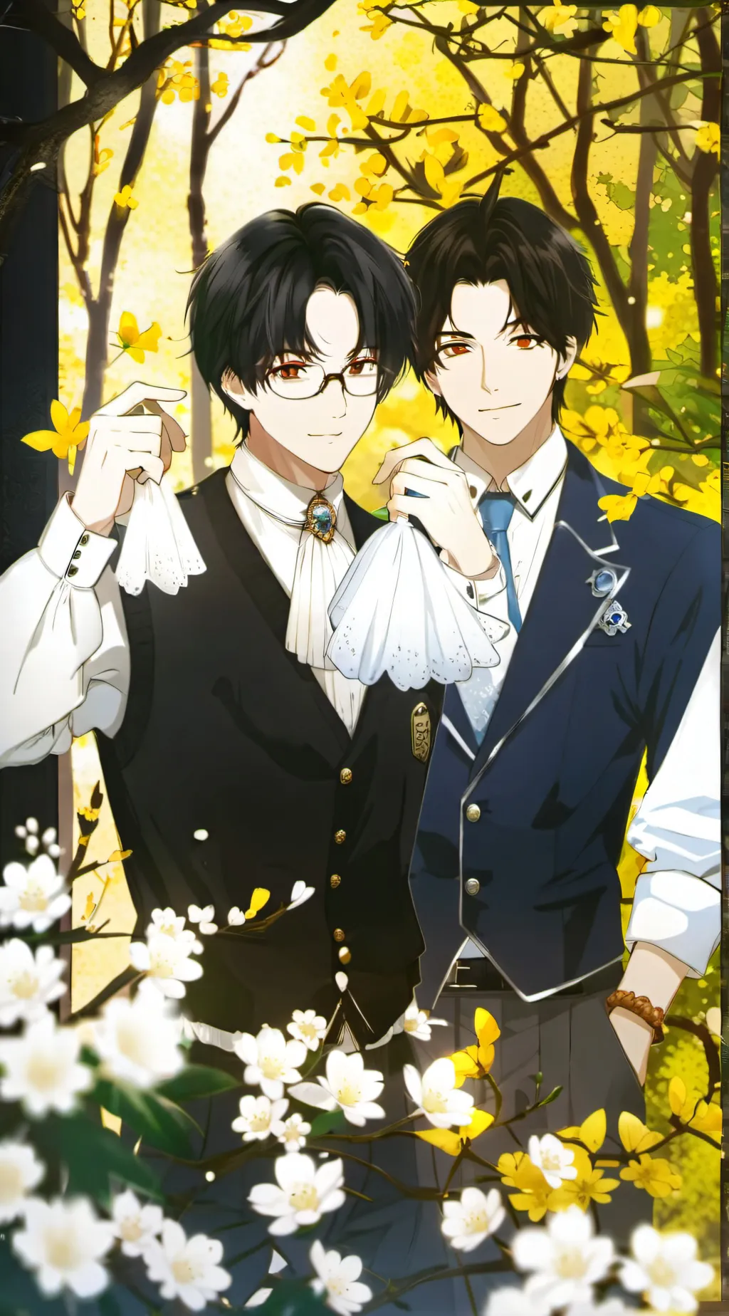 ai character: Dylan and Xavier  background