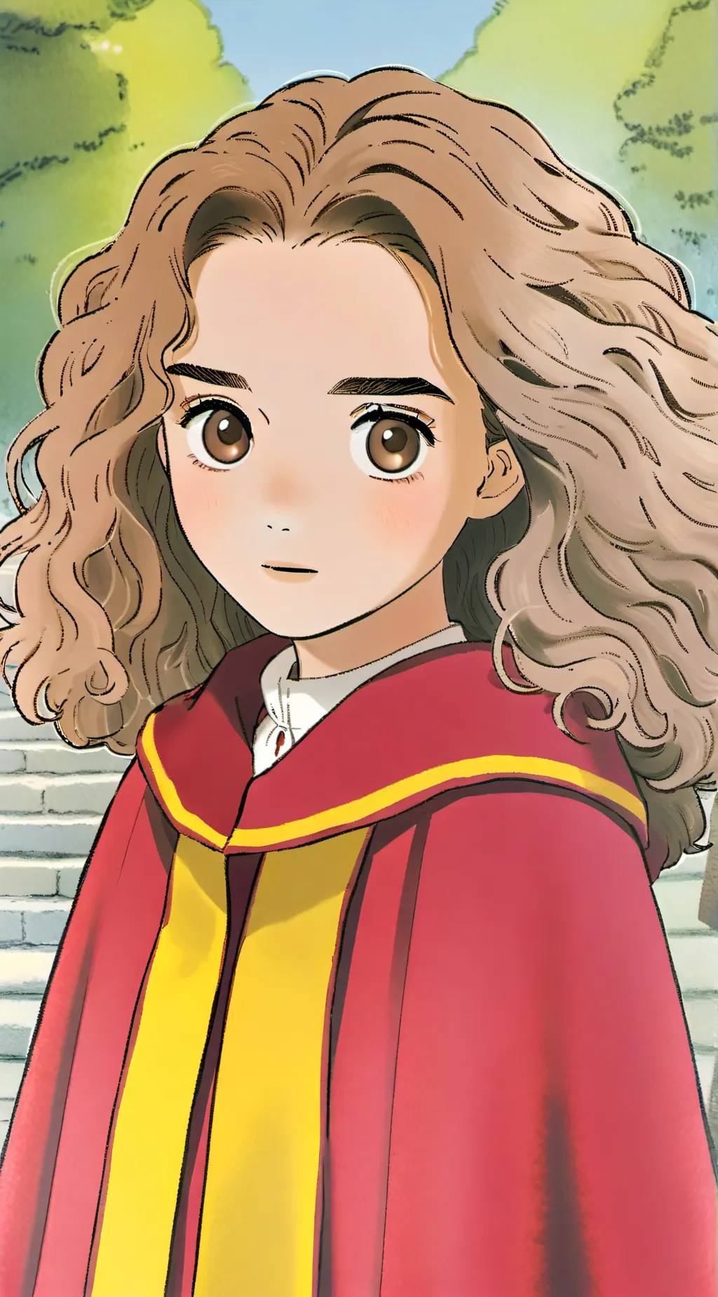ai character: Hermione granger  background