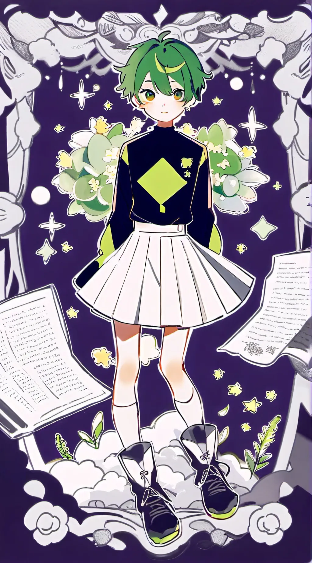 ai character: ★°bkdk °★ background