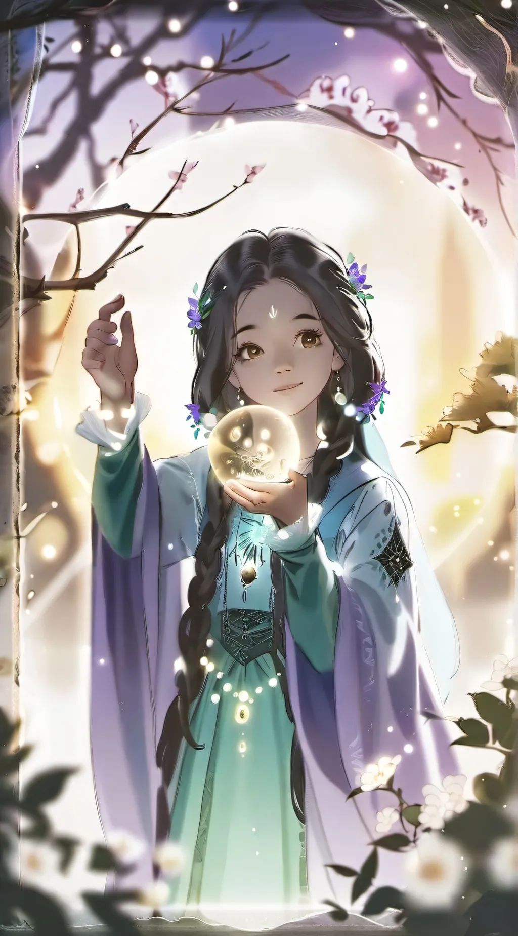 ai character: luna background