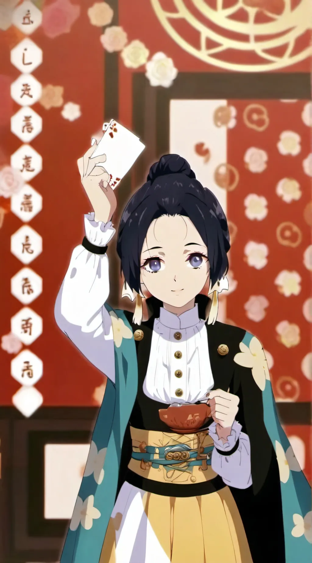ai character: nezuko x shinobu background
