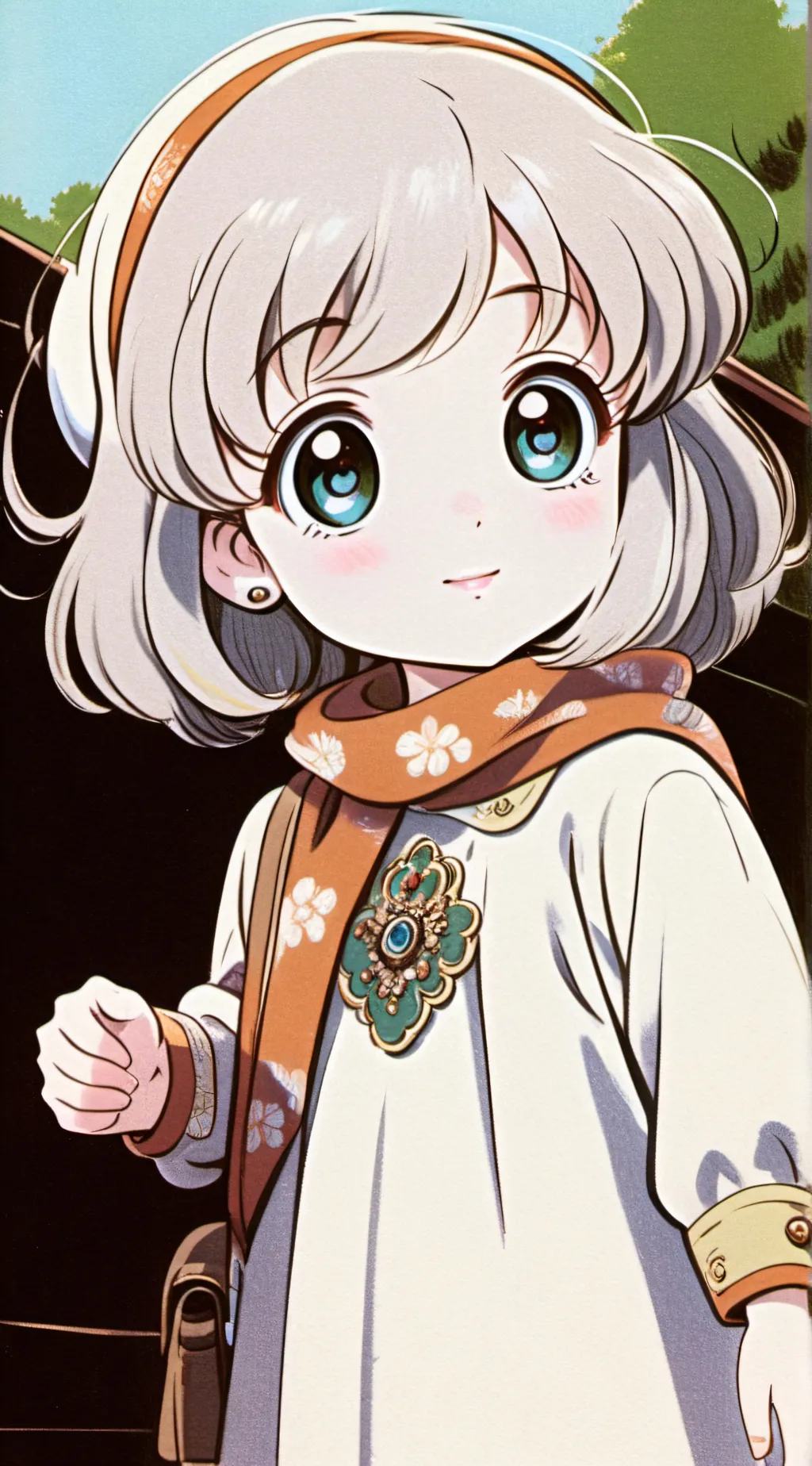 ai character: little girl background