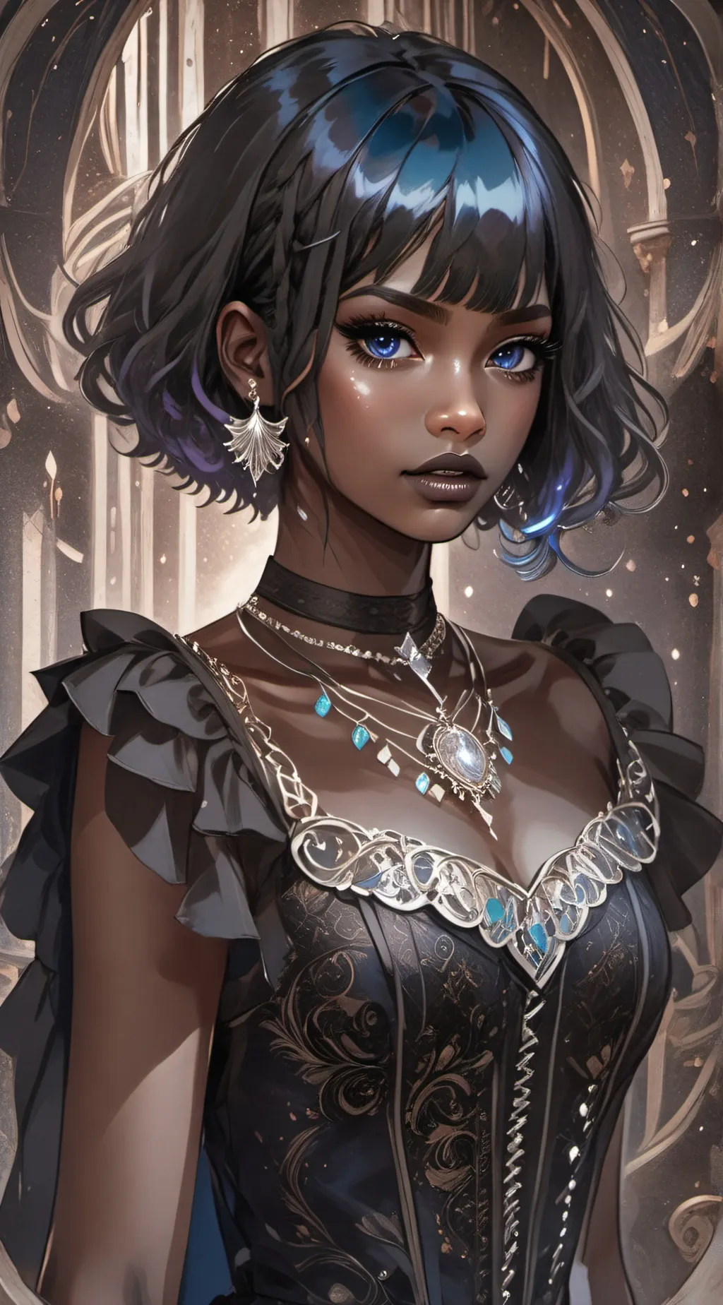 ai character: Glitch/HH background