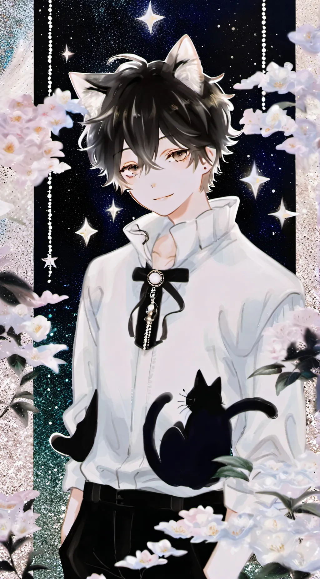 ai character: Nicky  background