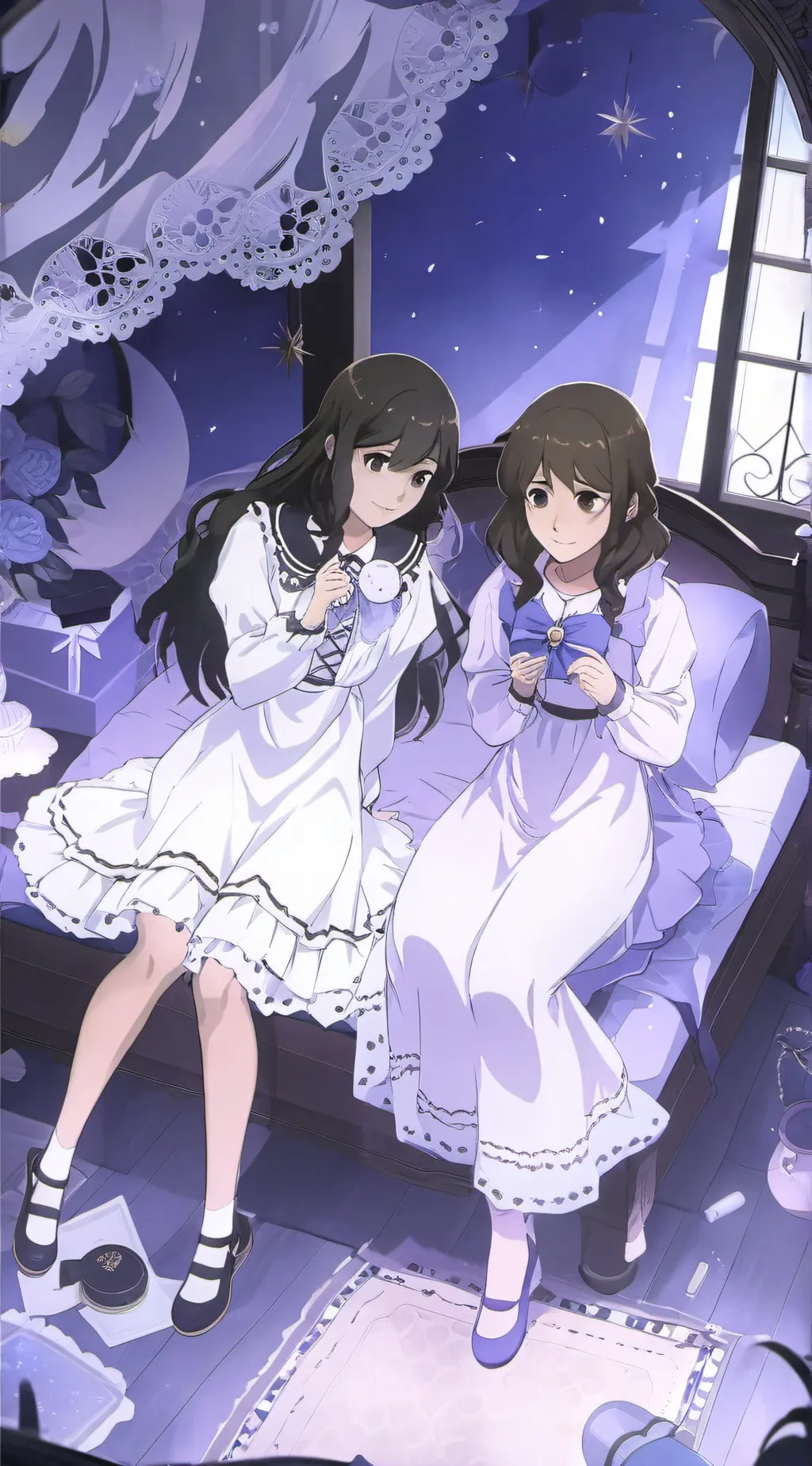 ai character: Zayna and aisha background