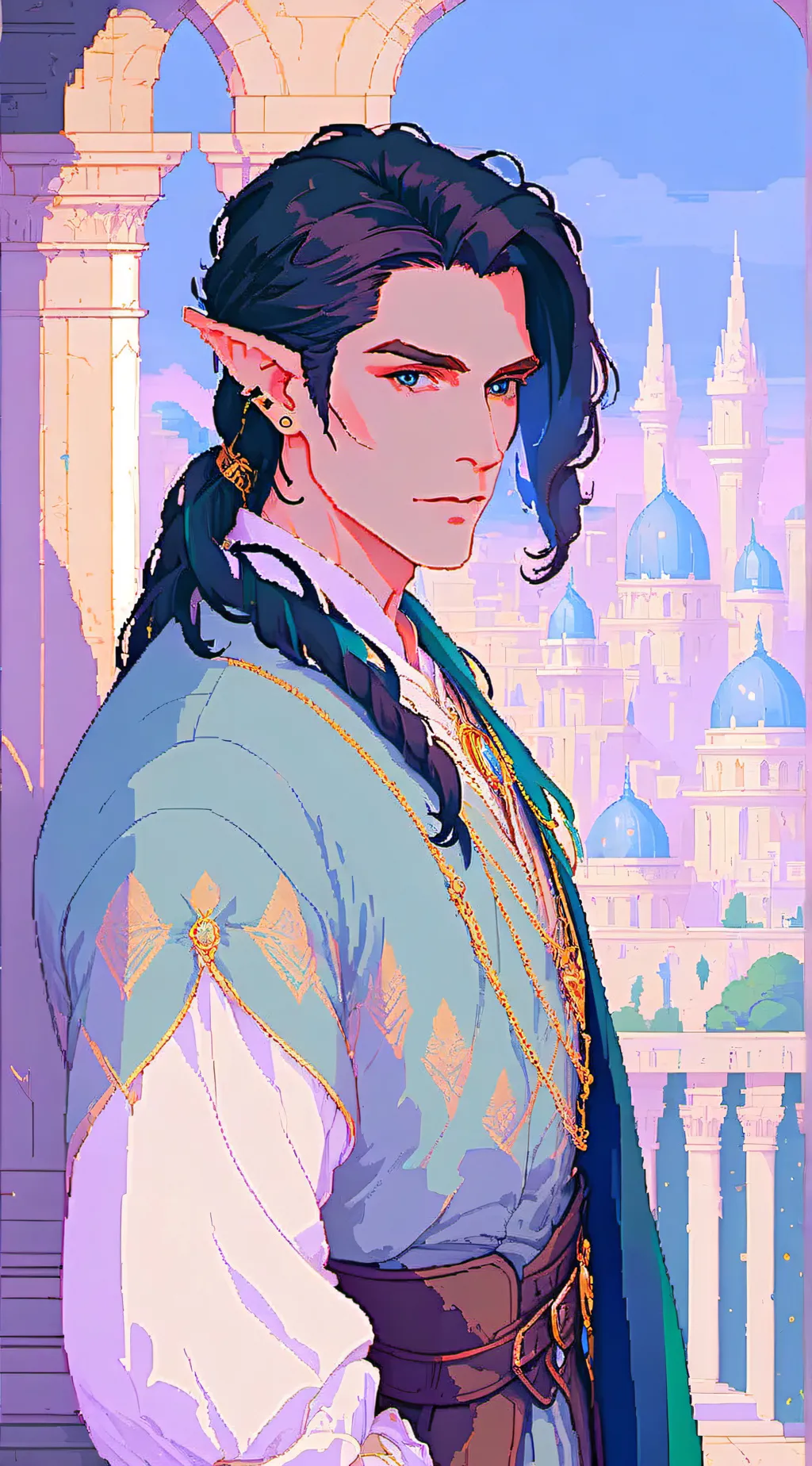 ai character: King Kiya  background