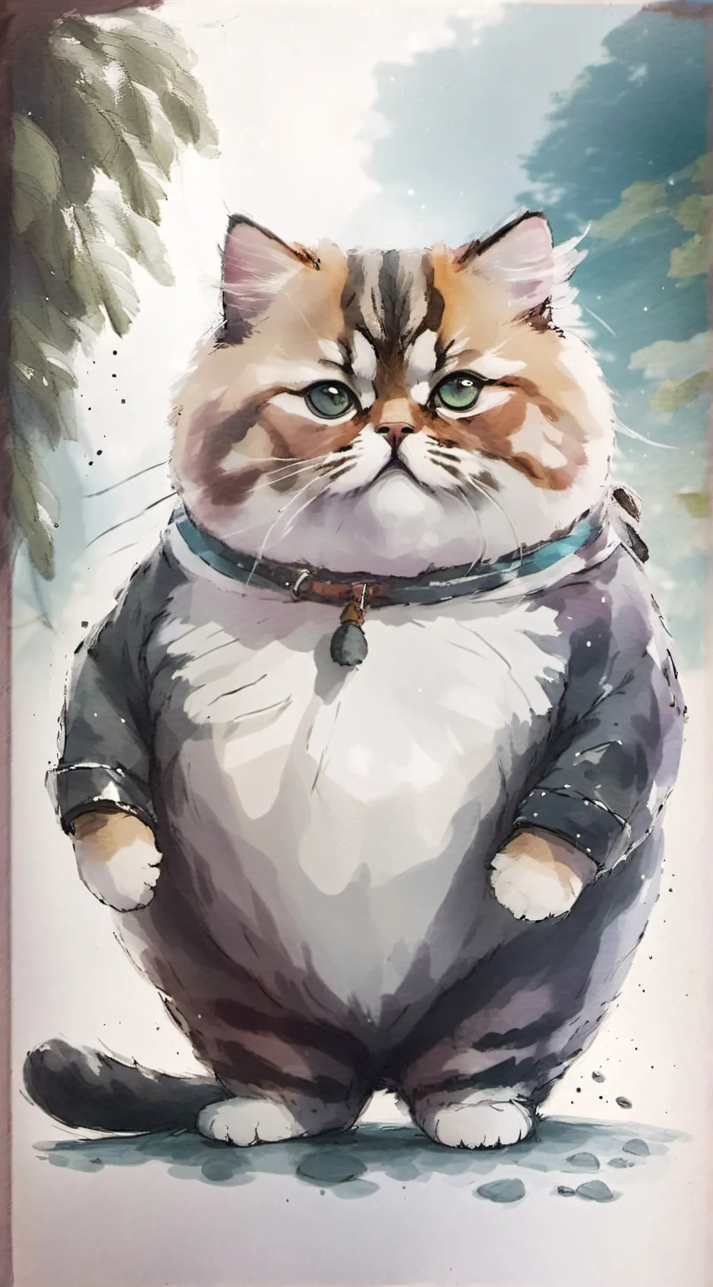 ai character: fatty background