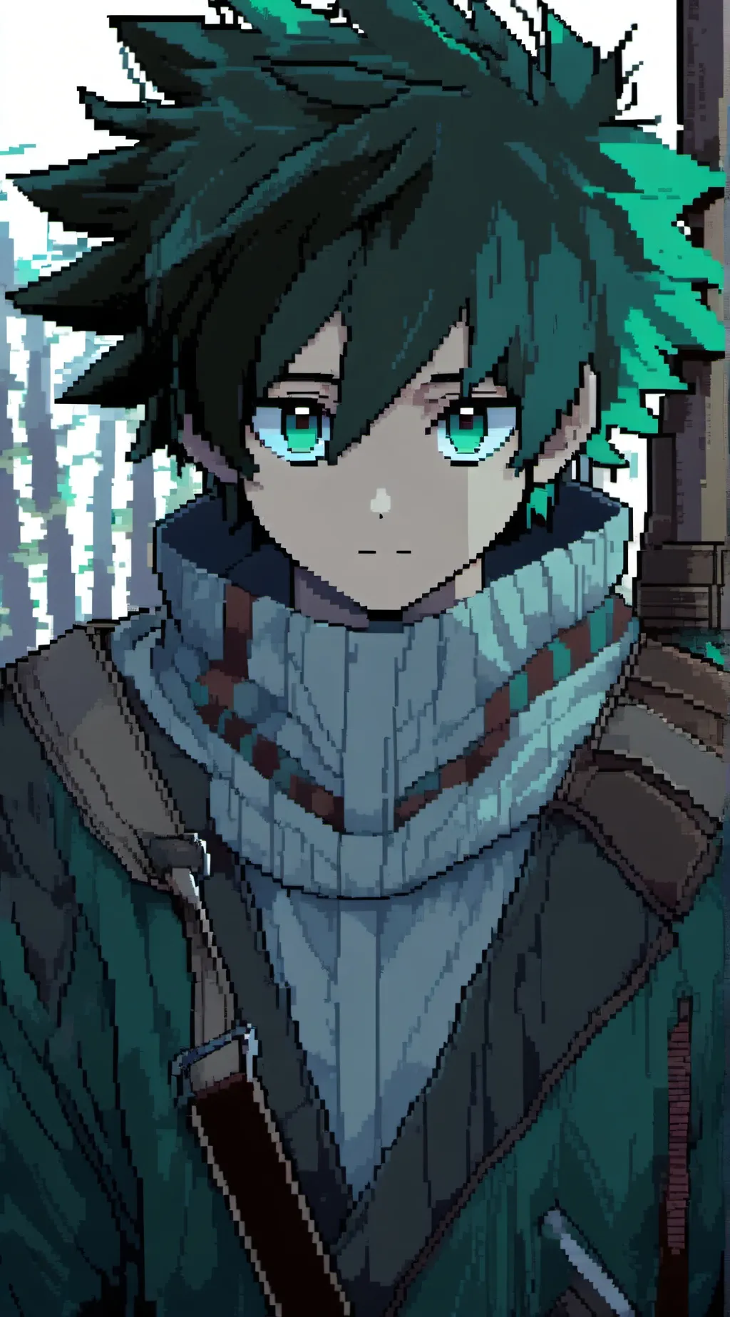 ai character: Deku and bakugo background