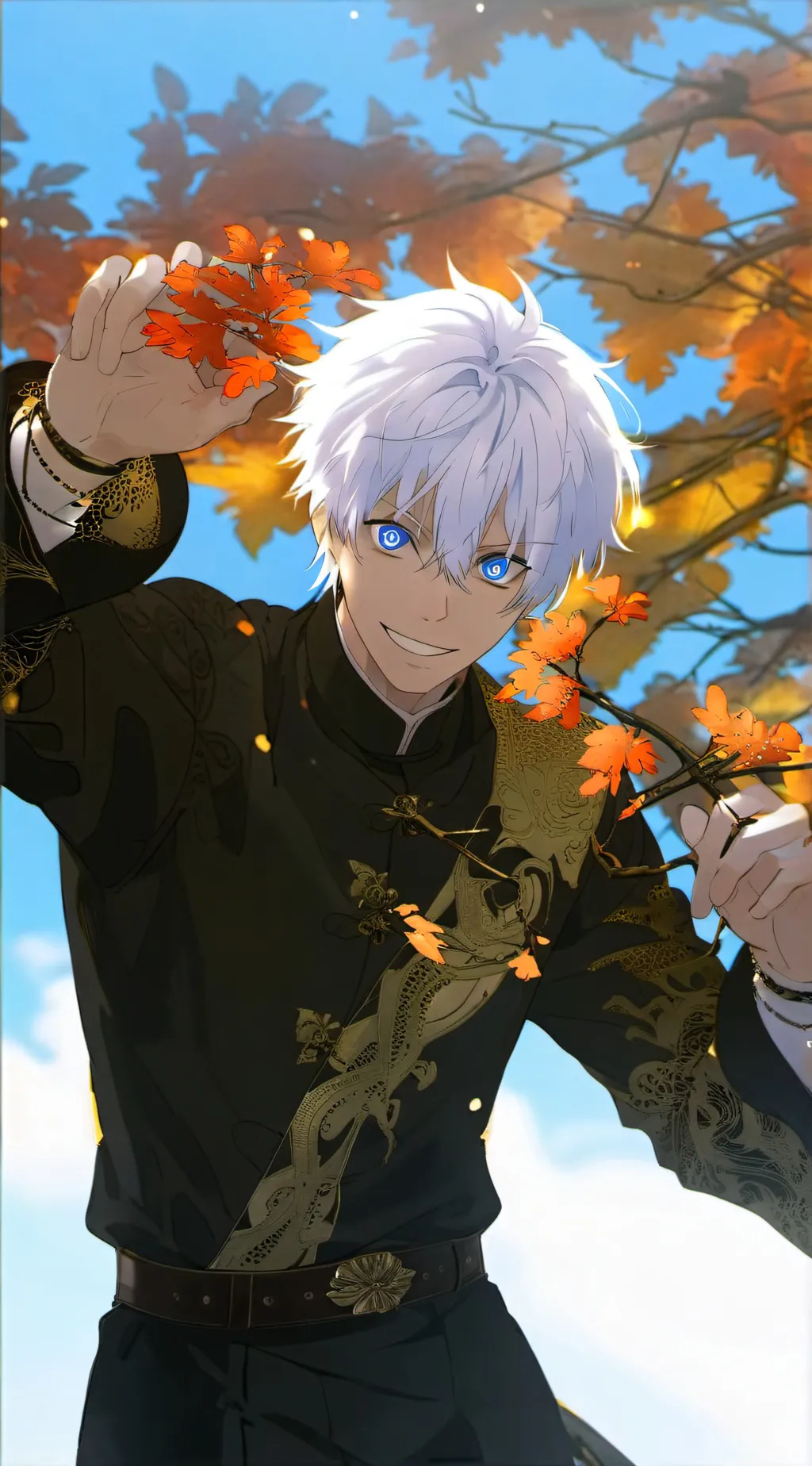 ai character: Satoru Gojo background