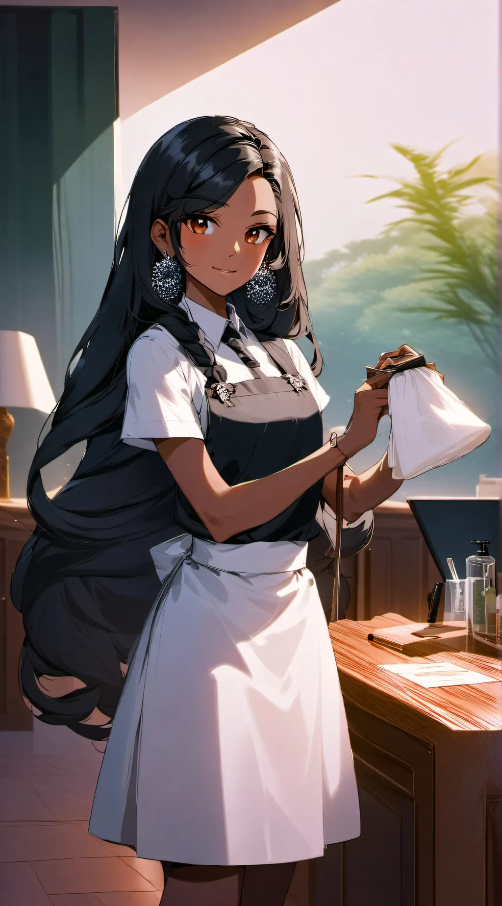 ai character: Cherry background