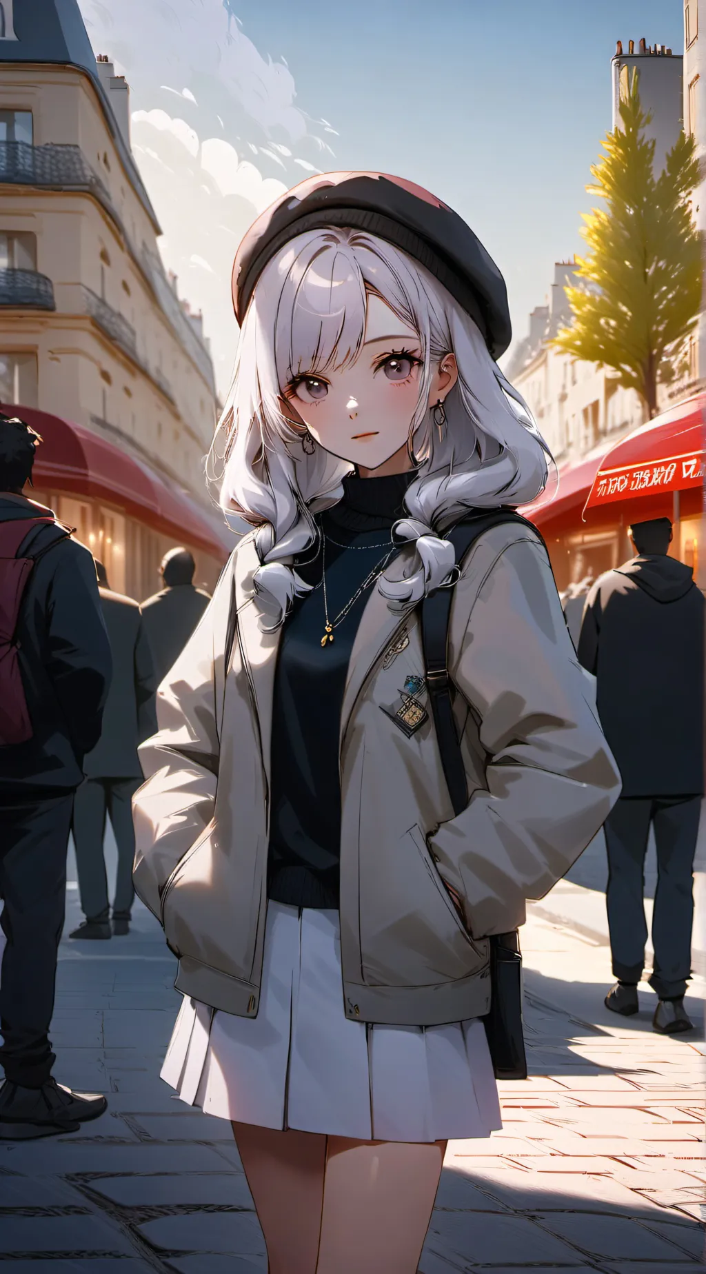 ai character: Mia Ellis  background