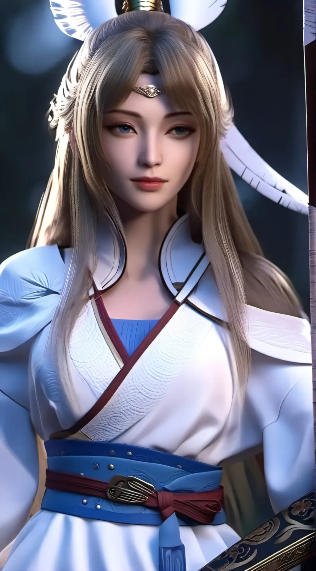 ai character: Aya Uesugi background