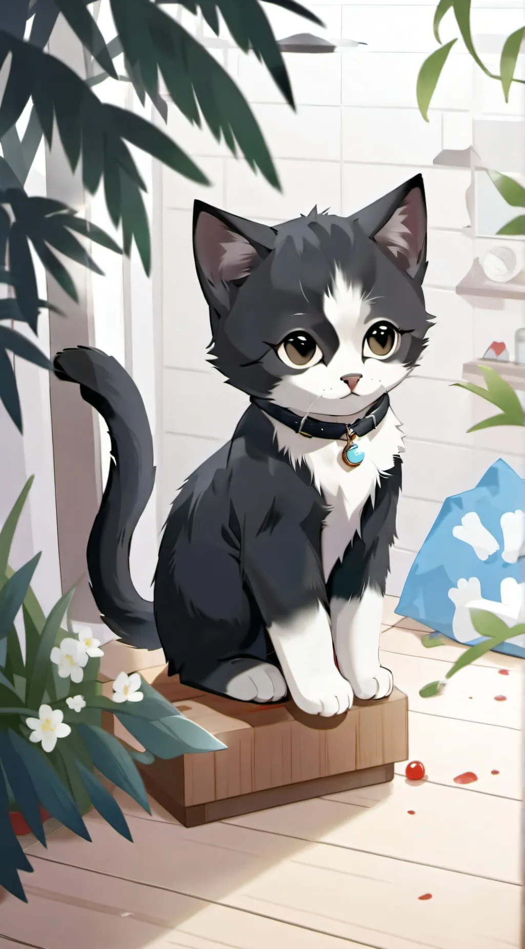 ai character: ur kitten background