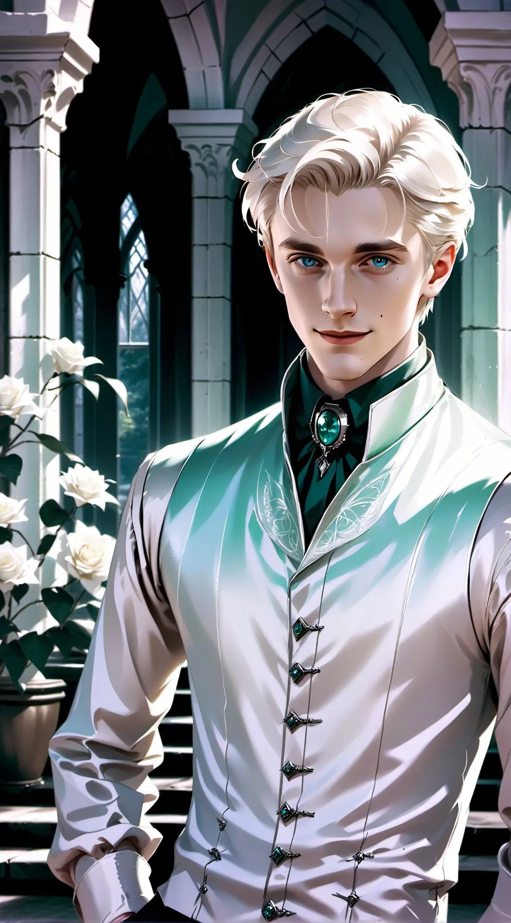ai character: Draco Malfoy 🦇🩸 background