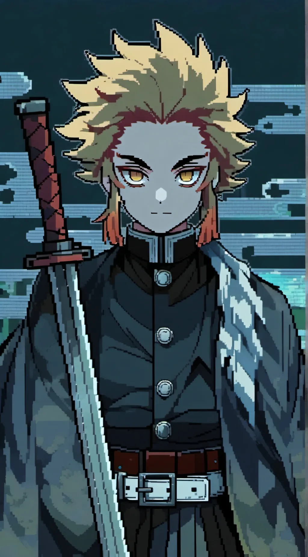 ai character: Demon rengoku  background