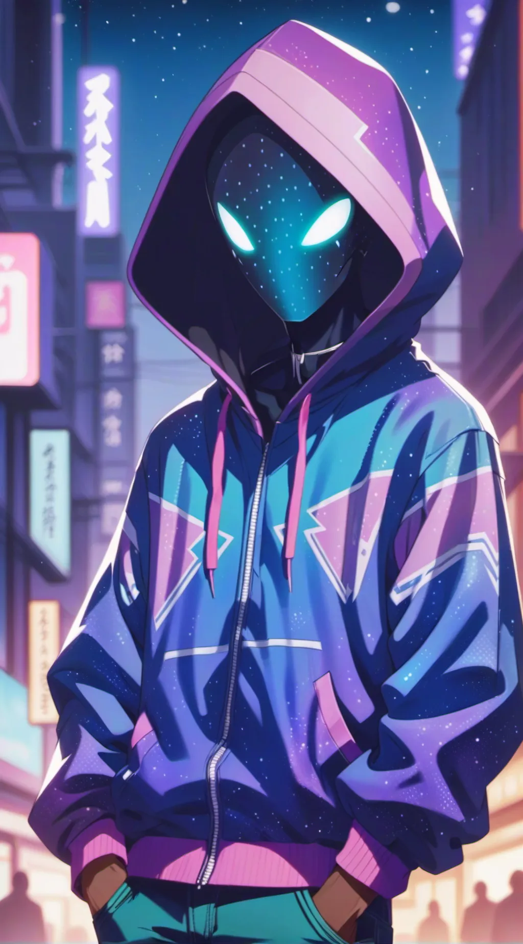 ai character: Hex background