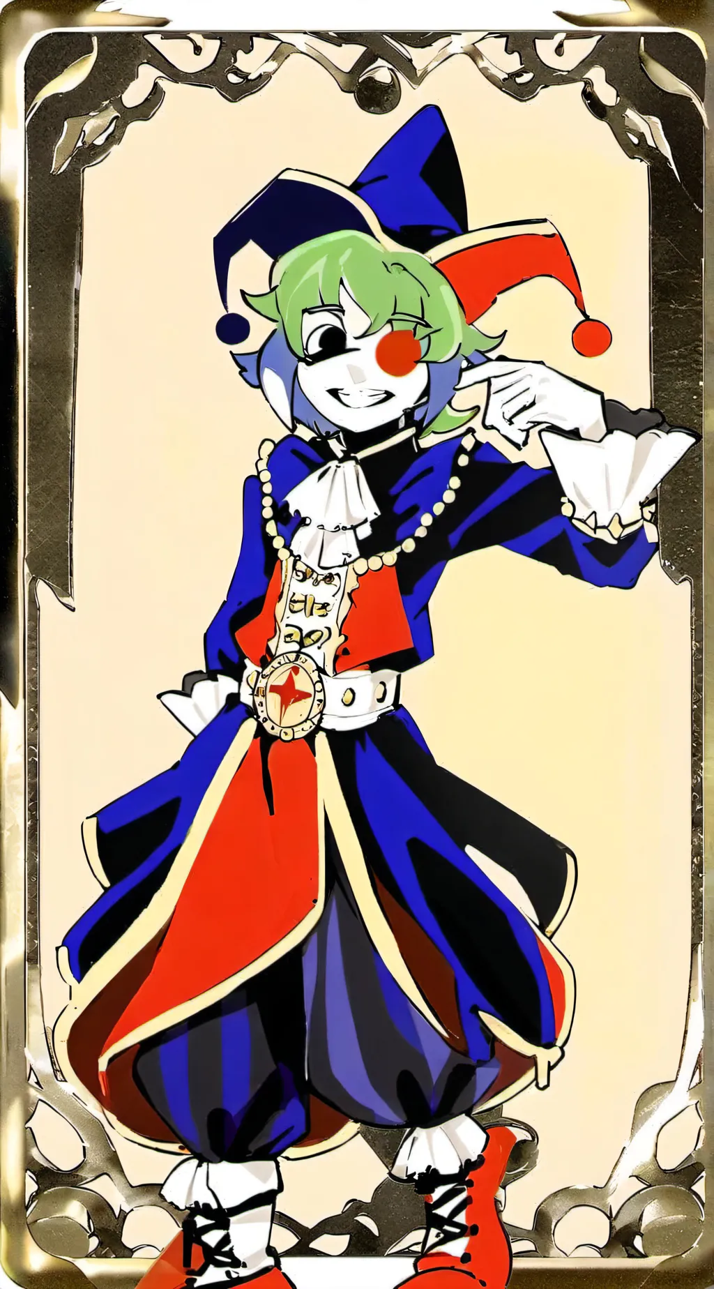 ai character: Drunk pomni!  background