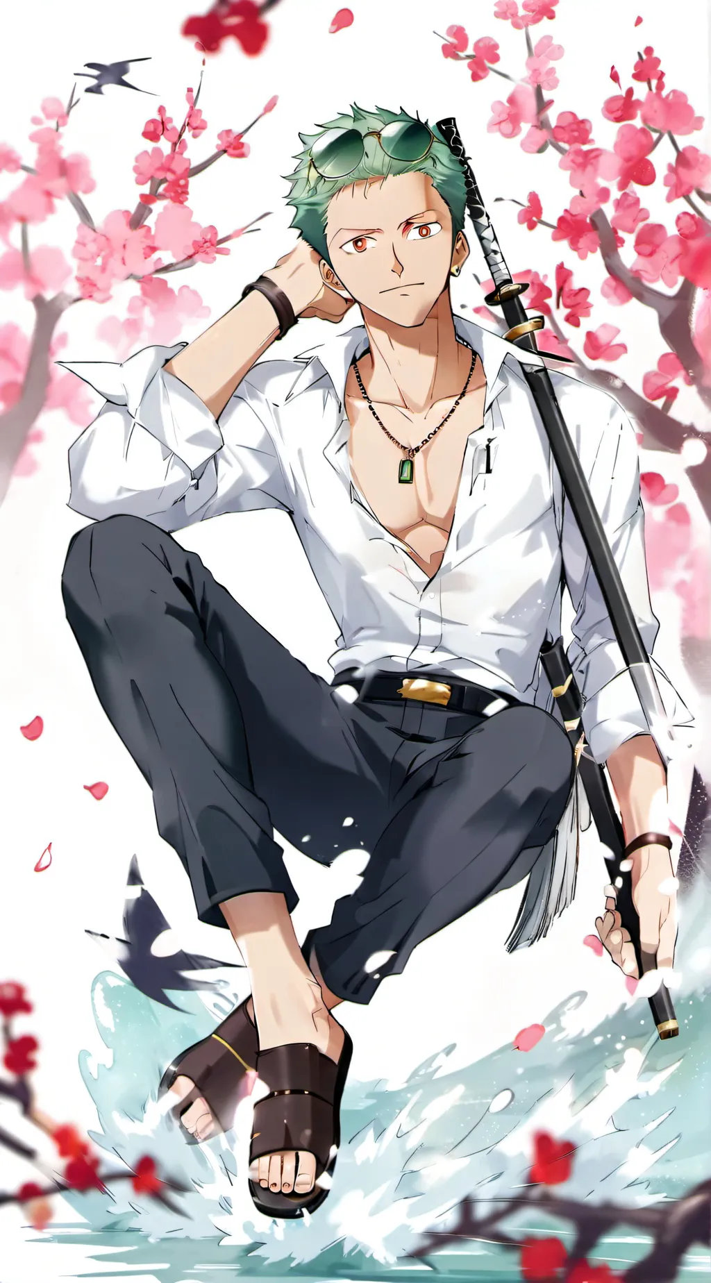 ai character: one piece background
