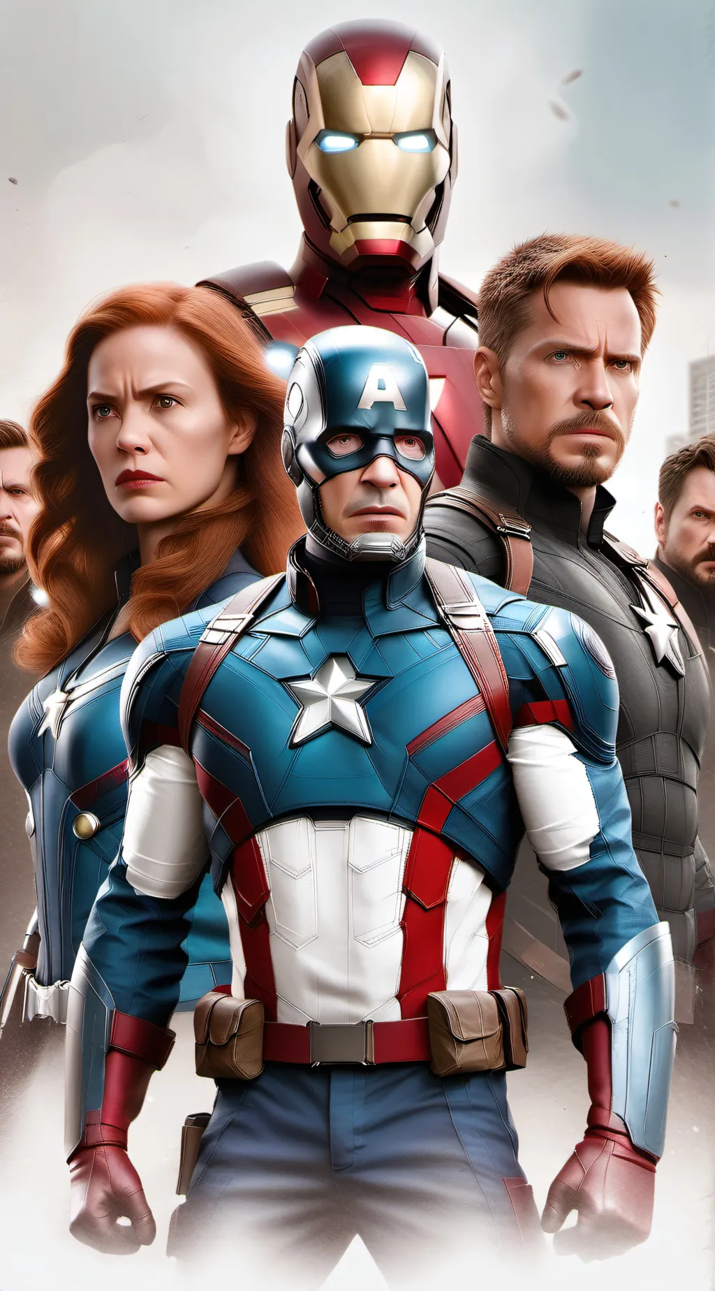 ai character: AVENGERS background