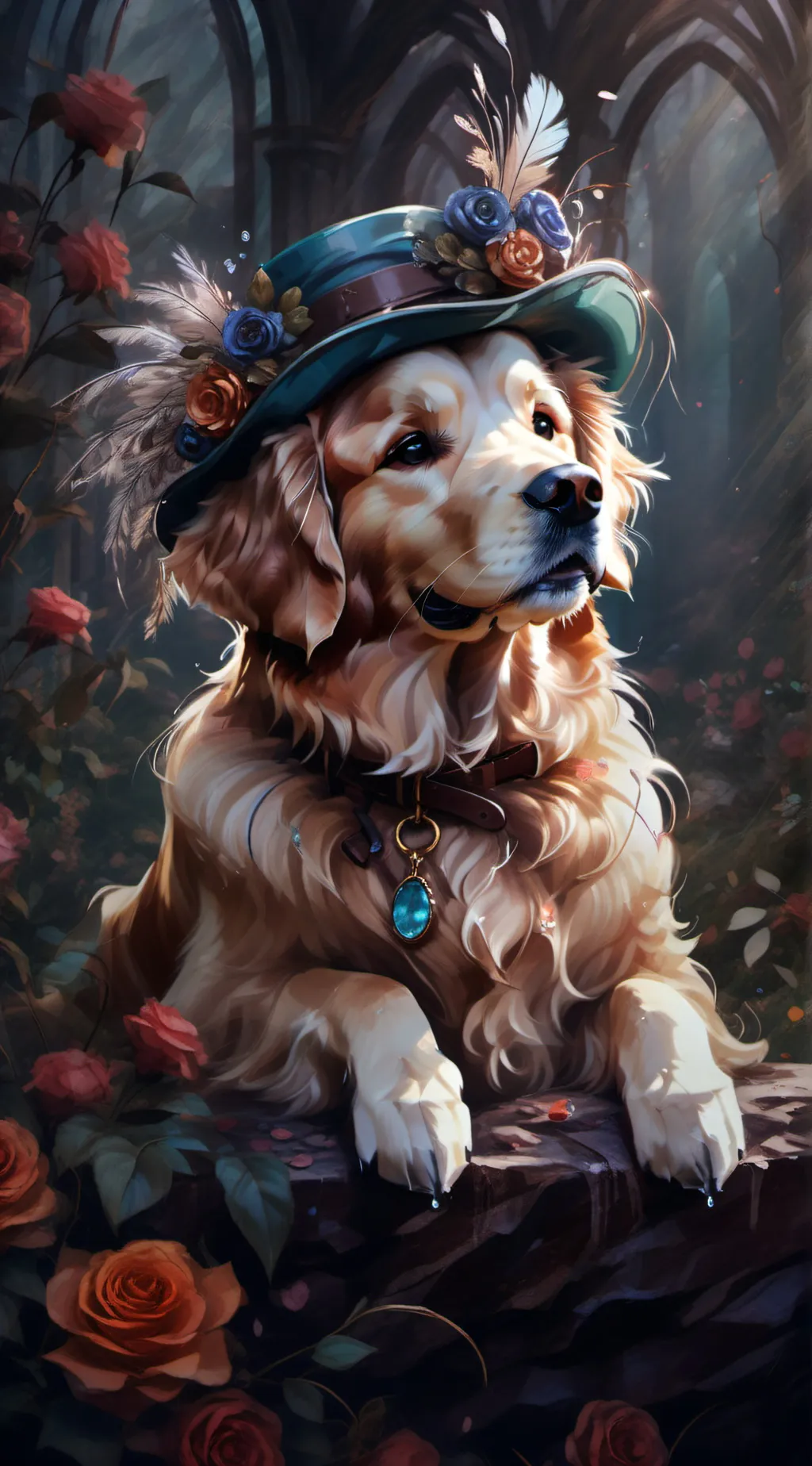 ai character: rez the dog background