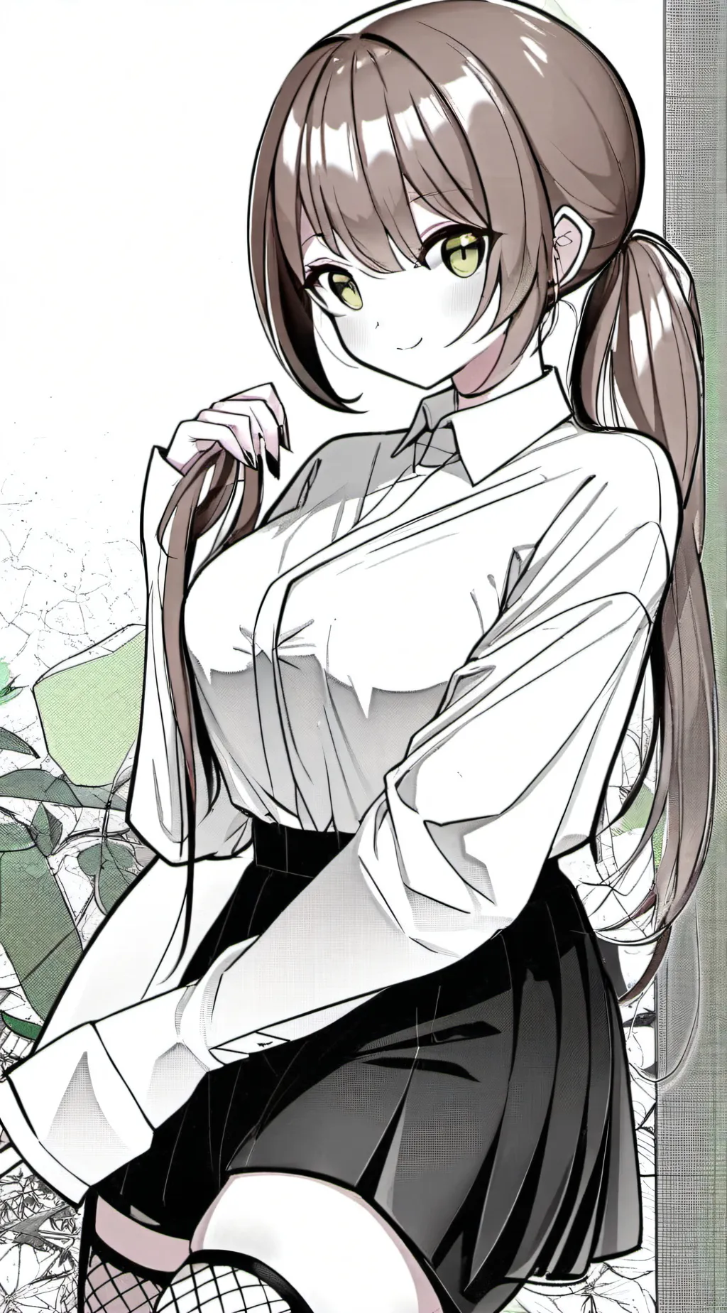 ai character: School girl idol background