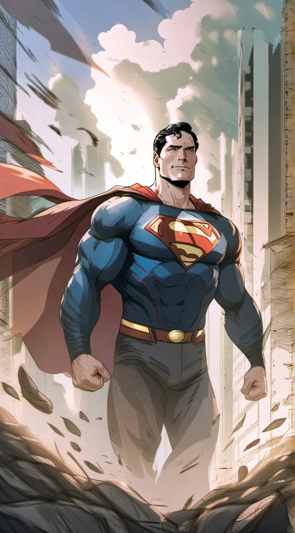 ai character: Superman background