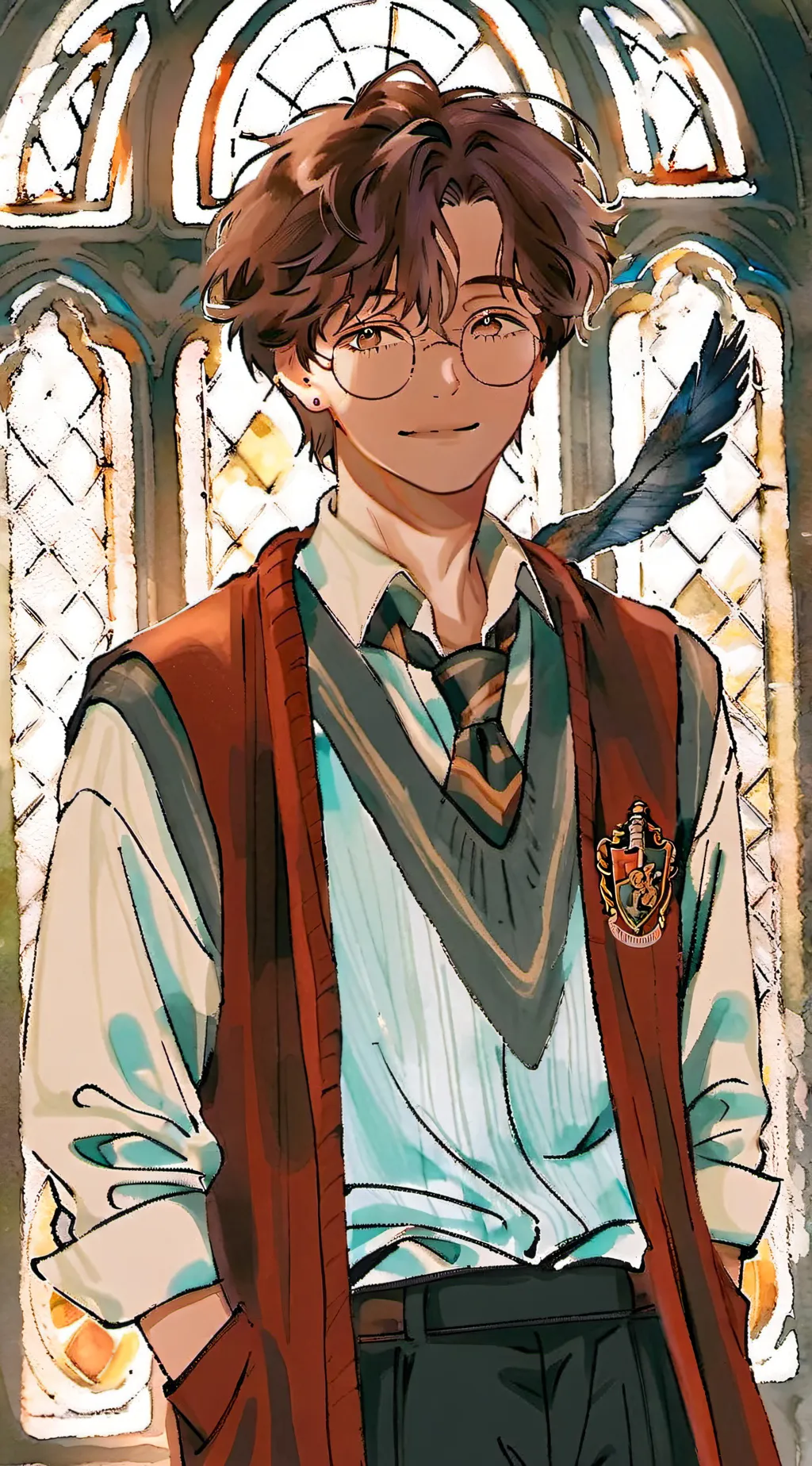 ai character: ♡︎Harry potter background