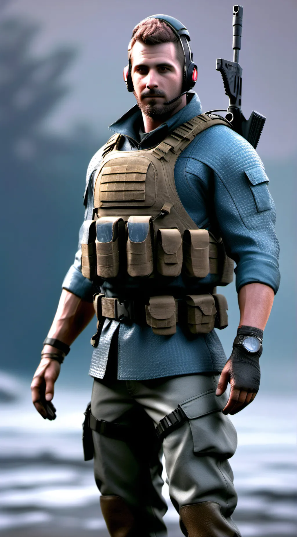 ai character: soap background